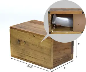 Massivholz-Cremationsurne für menschliche Aschen geschnitzte Holzurnen für Haustiere hölzerne Urnenboxen