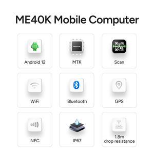 Meferi me40k gồ ghề PDA cầm tay 4G <span class=keywords><strong>NFC</strong></span> cầm tay PDA Máy quét mã vạch công nghiệp <span class=keywords><strong>Android</strong></span> 12 Bàn phím logistic PDA - Product Image 3