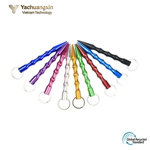 Llavero Multifuncional para Camping, Antimolestias, Antilobos, Táctico, Ligero, en Forma de Bolígrafo, de Aleación de Aluminio, para Mujer - Product Image 5