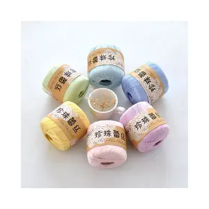 China High Quality 100% Cotton Yarn No.5 Pearl Lace Thread Crochet Wool Silk Yarn