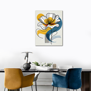 Art floral abstrait en ligne <span class=keywords><strong>simple</strong></span>, <span class=keywords><strong>aquarelle</strong></span>, impression HD, 40x60cm, toile murale pour la maison - Product Image 5