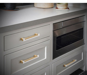 Modern Simple Furniture Cabinet Handle Kitchen <strong>Drawer</strong> Zinc Alloy Double Tone Wardrobe Bedroom Bathroom Mall - Product Image 6