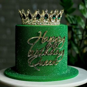 Décoration de gâteau pour anniversaire, reine, princesse, joyeux anniversaire, cadeaux dorés pour la fête des mères, fournitures pour la décoration de gâteaux - Product Image 4