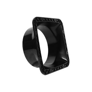 Zwart Pvc Plastic Duct Verbinding Fittings Voor Luchtcirculatie Verdikte Vierkante Flens - Product Image 4