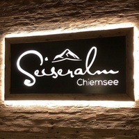 Enseigne publicitaire lumineuse personnalisée DIY en acrylique et acier inoxydable, avec logo éclairé par LED, découpée et suspendue
