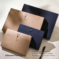 Enveloppe pour documents A4 en papier kraft avec fermeture à cordon, écologique, pour envoi express