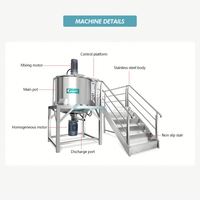 Mélangeur de liquides chimiques Guanyu 1000L, équipement de mélange de gel, cuve de mélange, machine à agiter et à mélanger, machine à fabriquer du savon liquide