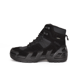 TSB08 Stock Black Suede Cow Leather Customized Middle Cut Tactical <b>Hiking</b> <b>Boots</b> <b>Boots</b> Black Nubuck <b>Hiking</b> <b>Boots</b> - Product Image 1
