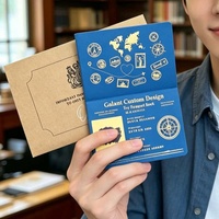Service d'impression personnalisée de passeports de jeu pour enfants en papier, motif dessin animé, vente en gros