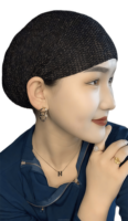 Gorro étnico musulmán personalizado para hiyab, con banda para rastas, gorro para cabello largo, tela de malla, ecológico y transpirable