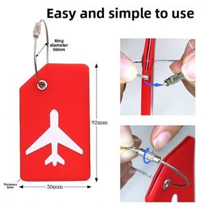 Ensemble de sangles personnalisables réglables pour valises, avec porte-étiquettes et porte-cartes d'identité, accessoires de bagage - Product Image 4