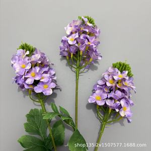 Flores Artificiales Qiye, Flor de Colza de Tallo Único, Flor de Seda para Decoraciones de Techo en Bodas - Product Image 4