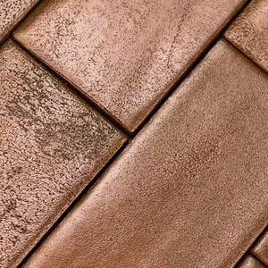 Piastrella in Rame Oporto 6 X 25 Cm Spessore 8 Mm Finitura Satinata Bordi Irregolari - Product Image 5