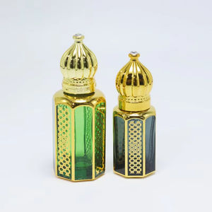 Nuevo Diseño de Botellas de Vidrio Vacías de 6 ml y 12 ml para Perfume Árabe Attar con Tapa de Cristal - Product Image 2