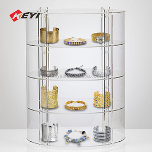 Đồ trang sức rõ ràng <span class=keywords><strong>Acrylic</strong></span> hiển thị đứng tròn truy cập hàng đầu <span class=keywords><strong>Acrylic</strong></span> hiển thị hộp cho nhẫn bông tai Vòng đeo tay giá - Product Image 2