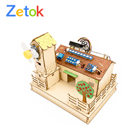 Zetok STEM Education Smart Farm, Kit Electrónico, Rompecabezas 3D, Bloques de Construcción, Juguetes de Modelismo, Tutorial Educativo de 16 Lecciones