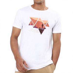 T-shirts pour hommes 100% coton légers imprimés à l'écran - Séchage rapide, respirants, coupe ample et décontractée pour une utilisation en extérieur, coupe ajustée - Product Image 1