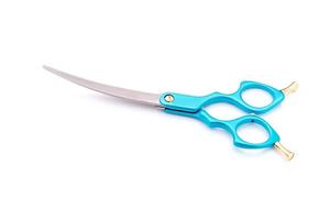 전문 알루미늄 합금 핸들 곡선 블레이드 JP440C 고품질 애완 동물 가위 개 손질 절단 가위 MX280 - Product Image 5