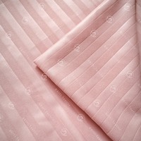 Tissu d'ameublement 100 % polyester gaufré à rayures de couleur unie, en promotion