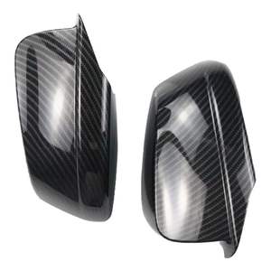 Cubiertas de Espejos de Fibra de Carbono para BMW Serie 5 F10 F18 2010-2013, Juego Completo, Material ABS, Patrón Negro Brillante - Product Image 1
