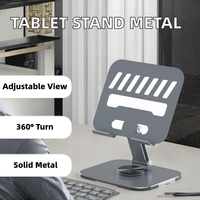 Nouveau support de tablette de bureau en métal Dream Kacher, réglable, 15 pouces, support de bureau, rotation à 360 degrés, support pour ordinateur portable