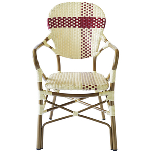 Bistro francés al aire libre muebles de jardín de ratán de bambú mira tejido de mimbre de ratán sillas - Product Image 2