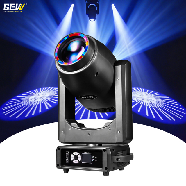 Professional 300W DMX 3in1 Beam Gobo Spot Wash Zoom LED Moving Head Beam Light with Halo Ring for Stage Club Bar