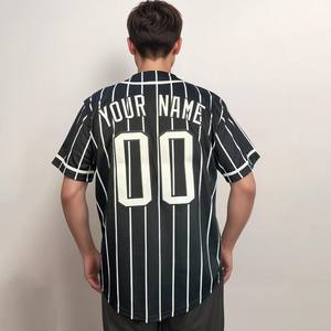 قميص بيسبول مخصص للمشجعين في المكسيك، قميص بيسبول مطبوع مع إمكانية تخصيص الاسم والرقم، قميص بيسبول أسود - Product Image 2