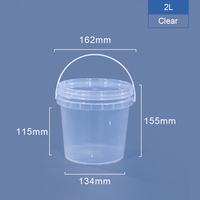 Récipient en plastique de 1/2 gallons pour le stockage du sirop de miel et l'emballage alimentaire des boissons