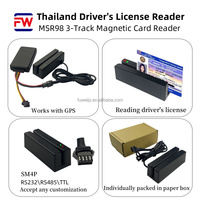 Mini Rastreador GPS MSR98-RS485 TTL RS232 para Autobuses, Taxis y Camiones, Lector de Tarjetas Magnéticas de Material ABS de 13.56MHz