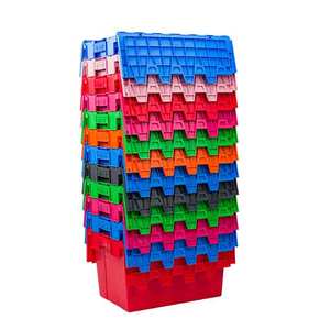 Boîte en PP de couleur personnalisée, empilable, grande capacité, bac de stockage, conteneur logistique pour déménagement industriel - Product Image 6