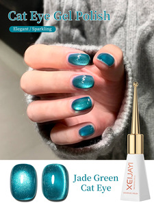XEIJAYI Lamp Strip cat Eye <strong>Bichen</strong> Green Nail Art Popular Gradient Ice-clear Style Fashionable Ultra-shiny MSDS Certified - Product Image 5