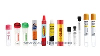 Precio de fábrica Máquina etiquetadora de tubos horizontales automática Máquina etiquetadora de bálsamo labial ovalado Etiquetadora