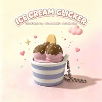 Keycap Dessert Tombol Klik Anti-Stres Bentuk Cupcake Es Krim ABS Cetak 3D dengan Gantungan Kunci untuk Usia 15+ Buatan Cina