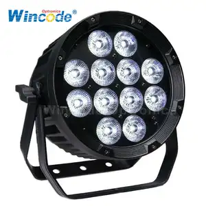 Outdoor Waterproof 12*18W RGBAW+UV 6 In1 Wireless DMX Battery Powered Led DJ Stage Wedding Up Light For Wedding Event DJ