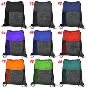 Custom Logo Drawstring <b>Bag</b> Eco-Friendly Waterproof Polyester Drawstring Backpack Promotional Gifts Fitness Drawstring Backpack - Product Image 2