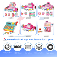 Jouet de supermarché Chengji : Comptoir de caisse, jeu d'imitation, paiement en libre-service, ensemble de jeu de courses avec caisse enregistreuse