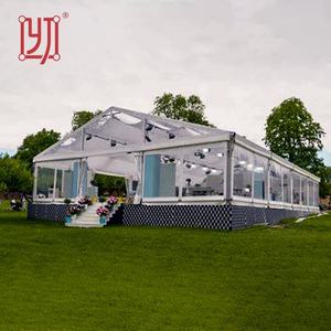 Grande tente de réception 20x40 avec couverture supérieure en PVC transparente pour mariage et événements - Product Image 1