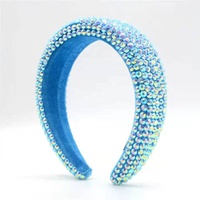 Serre-tête de luxe en diamant pour femme, bandeau de mode scintillant avec strass en cristal, vente en gros