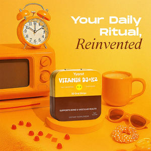 Tiras Orales de Vitamina D3 + K2 Naturales OEM/ODM para la Salud Ósea y Articular de Adultos, Suplemento Dietético Vegano con Empaque Personalizado - Product Image 4