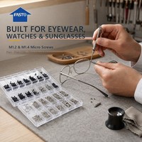 Kit de micro-vis direct usine 500 pièces 18 tailles M1.2 M1.4 en acier inoxydable - Réparation de téléphones, tablettes, lunettes et montres