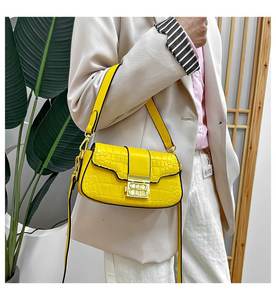 Bolso de mano de mujer Vintage de nicho texturizado de alta calidad, nuevo bolso cruzado de un solo hombro para mujer con estampado de cocodrilo - Product Image 2