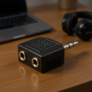 3.5mm Stereo <b>Audio</b> Adapter 1 Male to 2 Female <b>Splitter</b> for Headphones and Speakers - Product Image 3