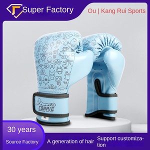 Gants de boxe Kang Rui 10oz pour jeunes Gants de boxe transfrontaliers Sanda pour enfants fabriqués par Kang Rui - Product Image 4
