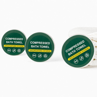 Toallas Comprimidas Desechables Biodegradables Gruesas de Tela No Tejida, Amigables con la Piel, para Hoteles, Viajes de Negocios, Fitness
