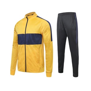 Set di Giacche da Allenamento Calcio di Alta Qualità per Uomo, 100% Poliestere, Blocchi di Colore, Tute con Zip Completa, Vendita all'Ingrosso per <span class=keywords><strong>Club</strong></span> di Calcio - Product Image 4