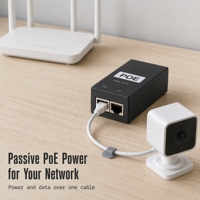 Injecteur PoE 24V 0.5A, adaptateur d'alimentation Ethernet RJ45, 100Mbps, 1000Mbps, connexion réseau de bureau, prise US