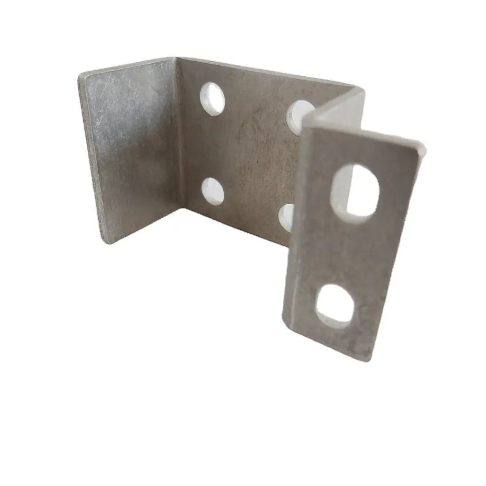 Custom galvanized steel C channel slotted U bracket for wire cable duct