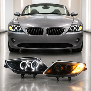 YU GUANG per BMW Serie <span class=keywords><strong>Z4</strong></span> <span class=keywords><strong>E85</strong></span>, Lenti per Fari 2003-2009, Parti Auto <span class=keywords><strong>E85</strong></span>, Aggiornamento Luci Anteriori, Fari DRL per BMW <span class=keywords><strong>Z4</strong></span> <span class=keywords><strong>E85</strong></span> 2004 - Product Image 1