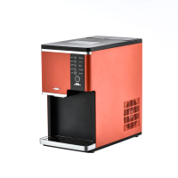 Distributeur d'eau automatique de comptoir portable en acier inoxydable 3-en-1 avec broyeur de glace et machine à glaçons en forme de balle pour la maison - Vente en gros